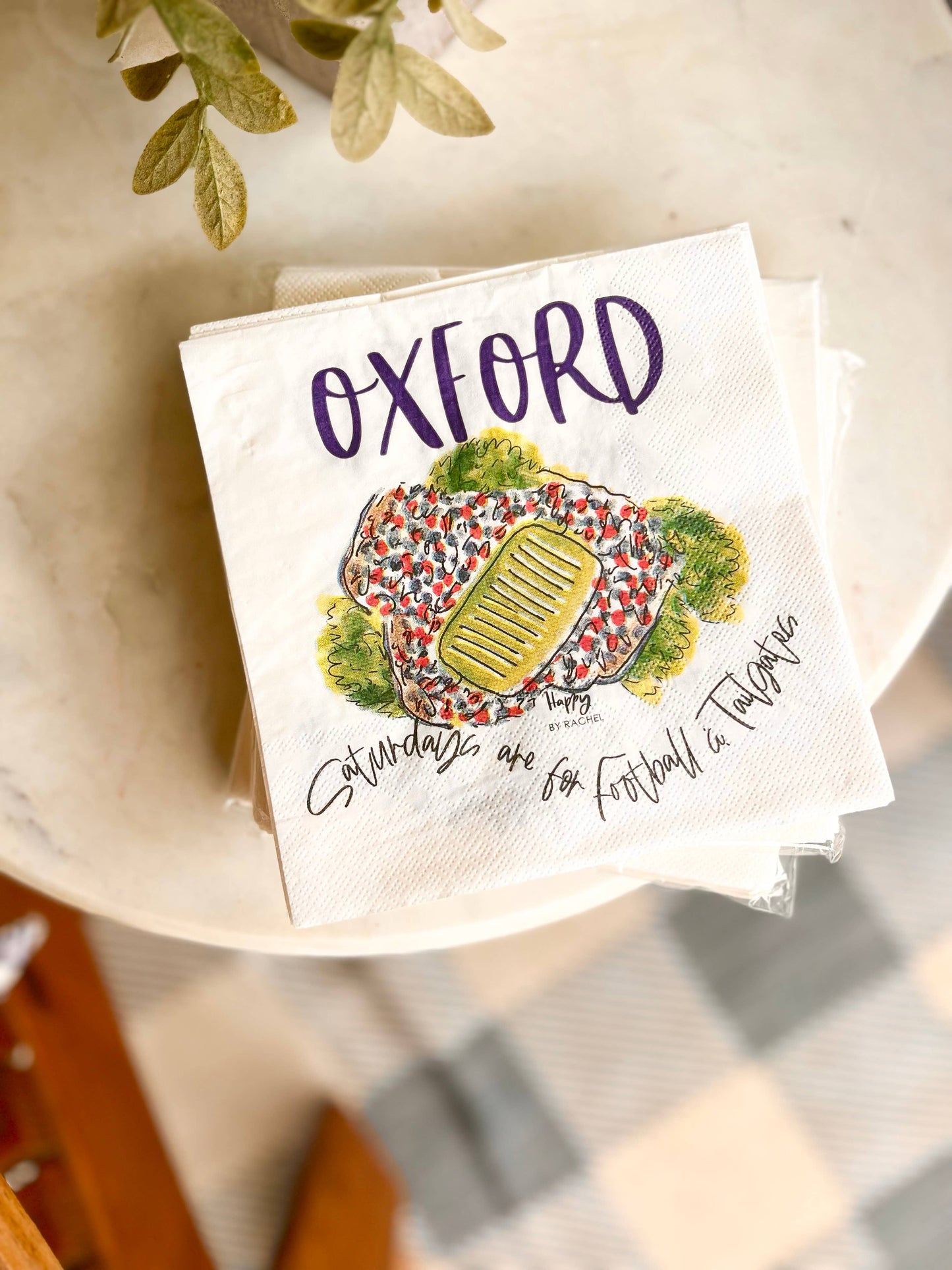 Oxford (Ole Miss) Game Day Lunch Napkins