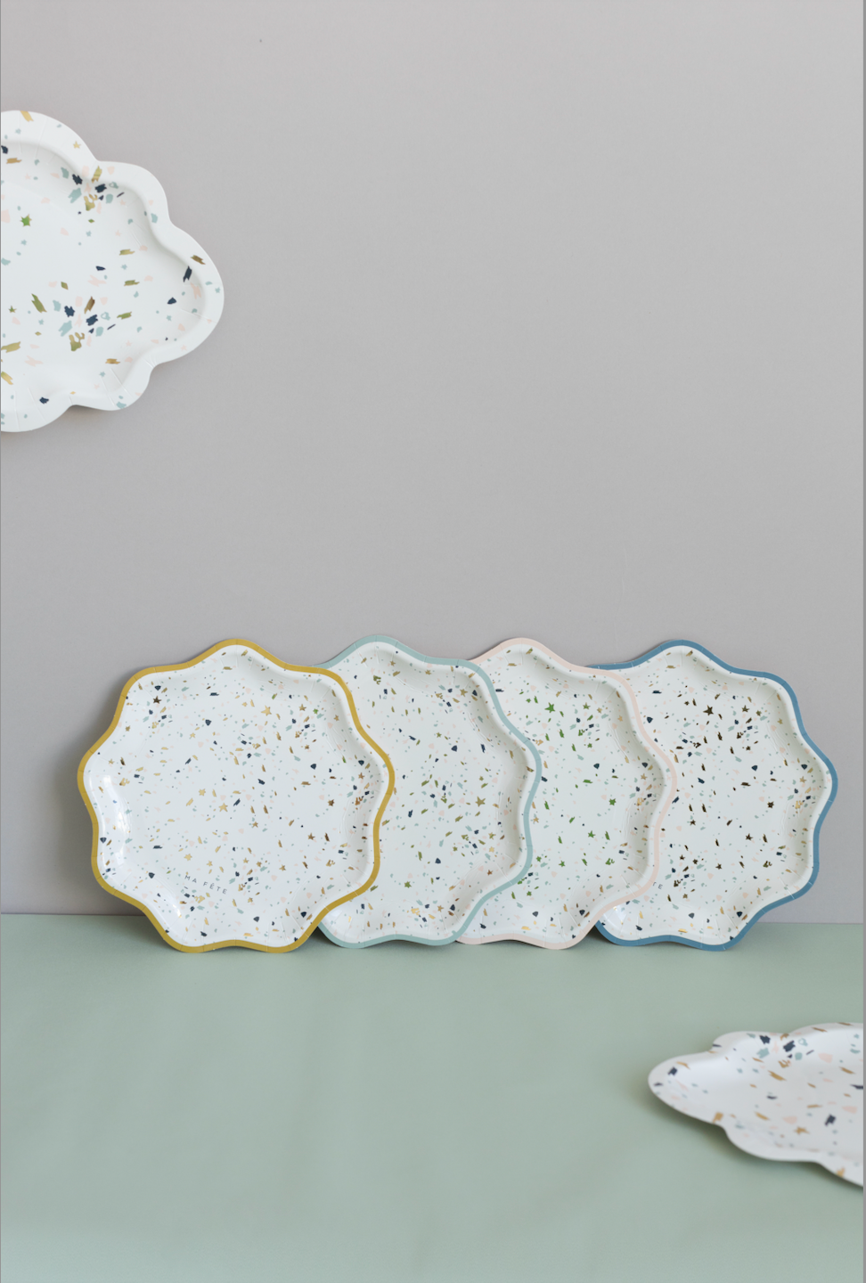 Ma Fête Dessert Plates: Terrazzo