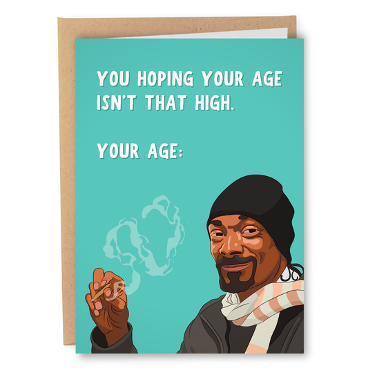 Greeting Card: High AF (Birthday)