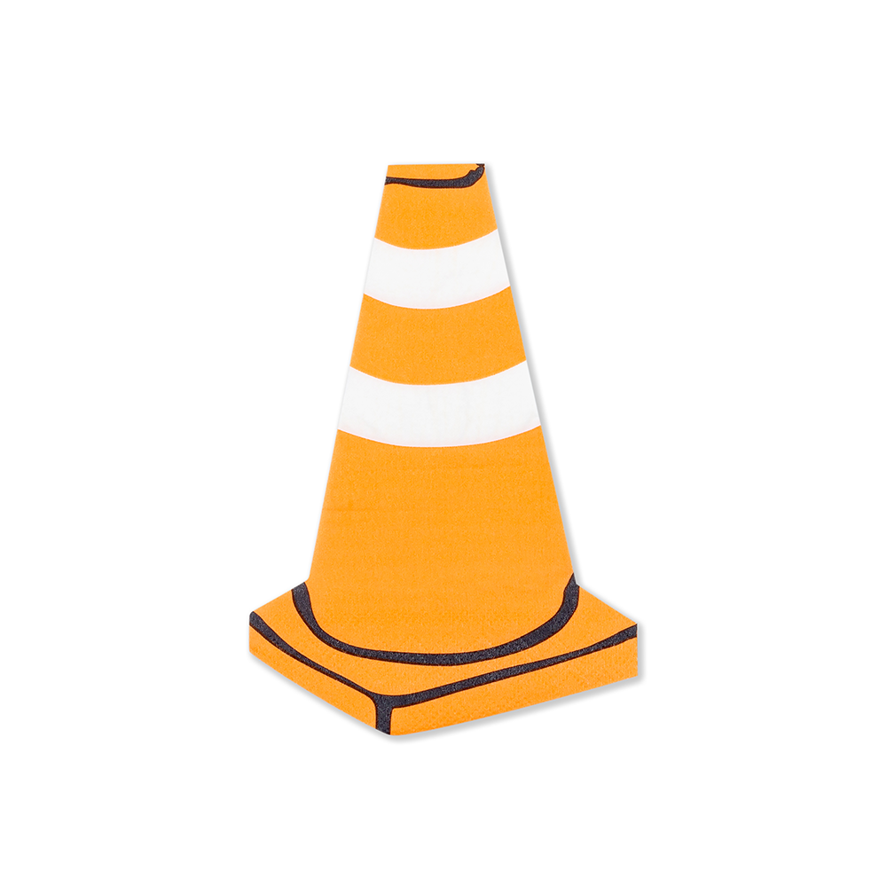 Road Cone Shaped Napkins