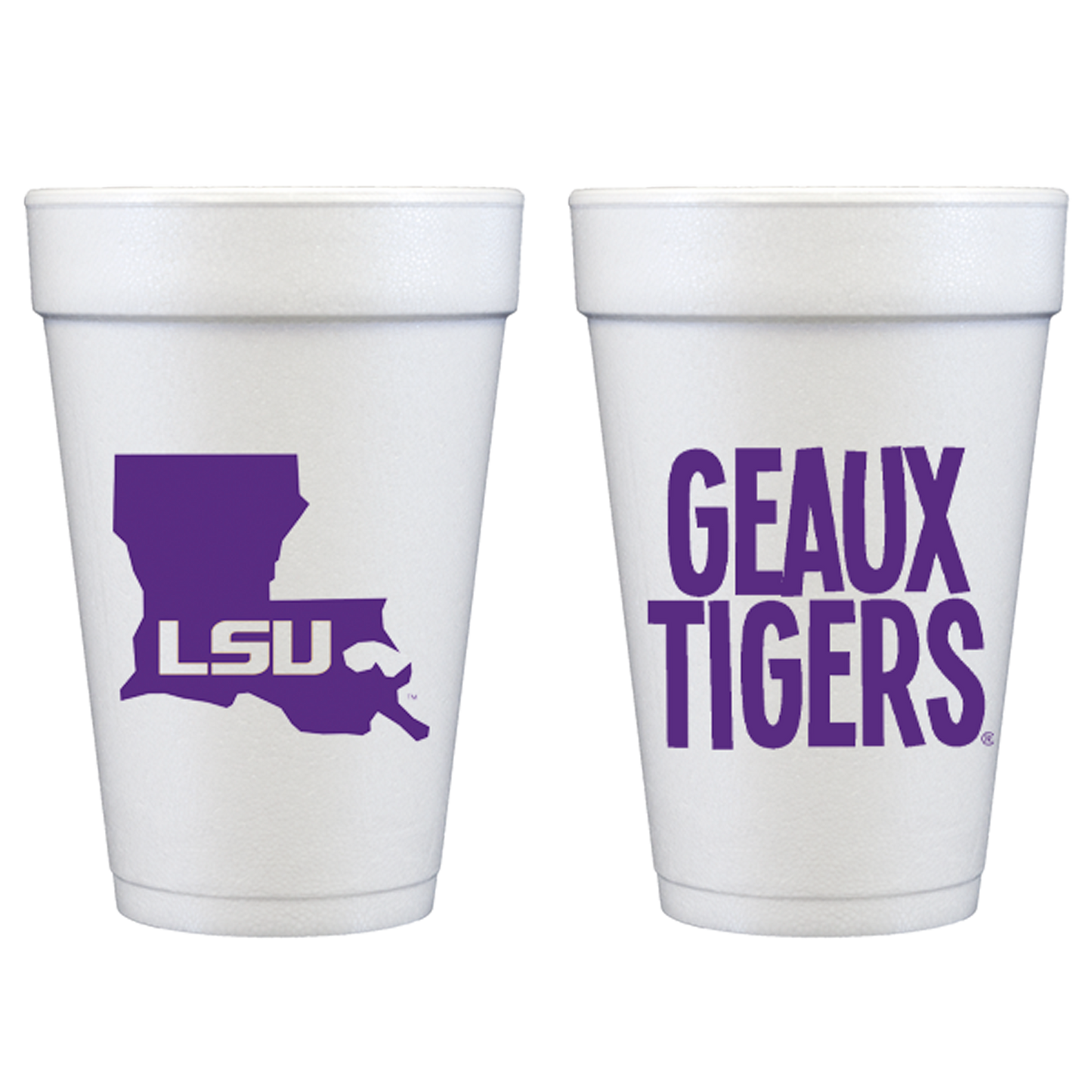 Foam Cup: LSU/Geaux Tigers