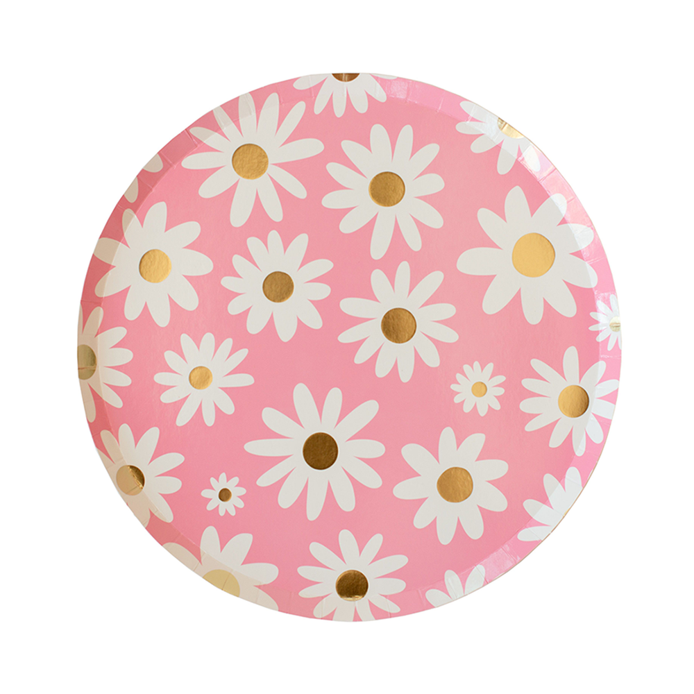 Dinner Plates: Peace & Love Daisy