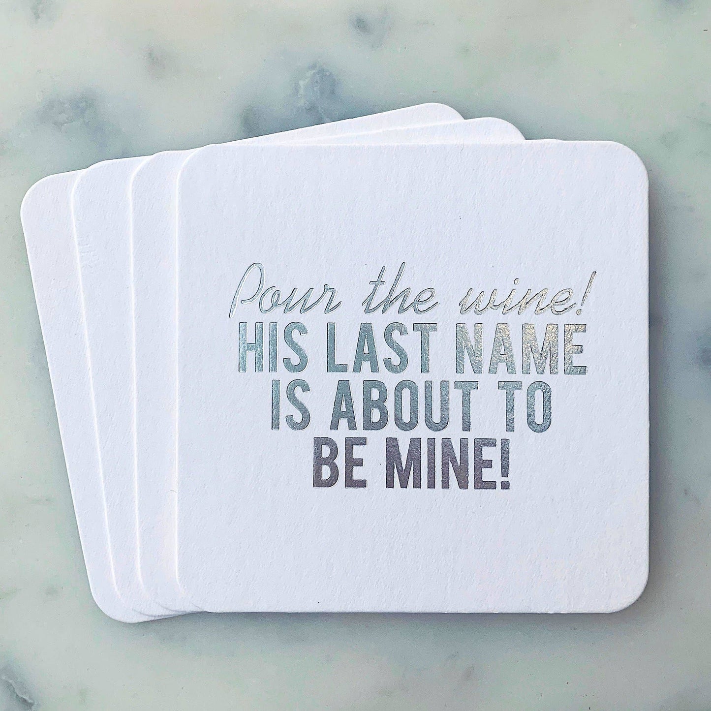 Paper Coasters: Getting Married