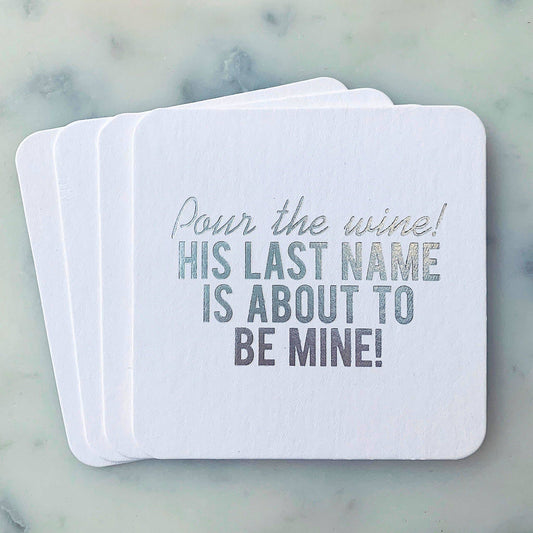 Paper Coasters: Getting Married