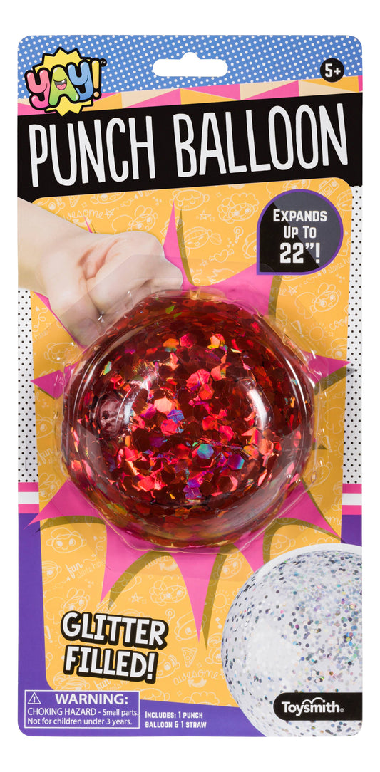 Glitter Punch Balloon (Multiple Colors Available)