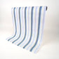 Blue and Gold Stripe Paper Table Runner