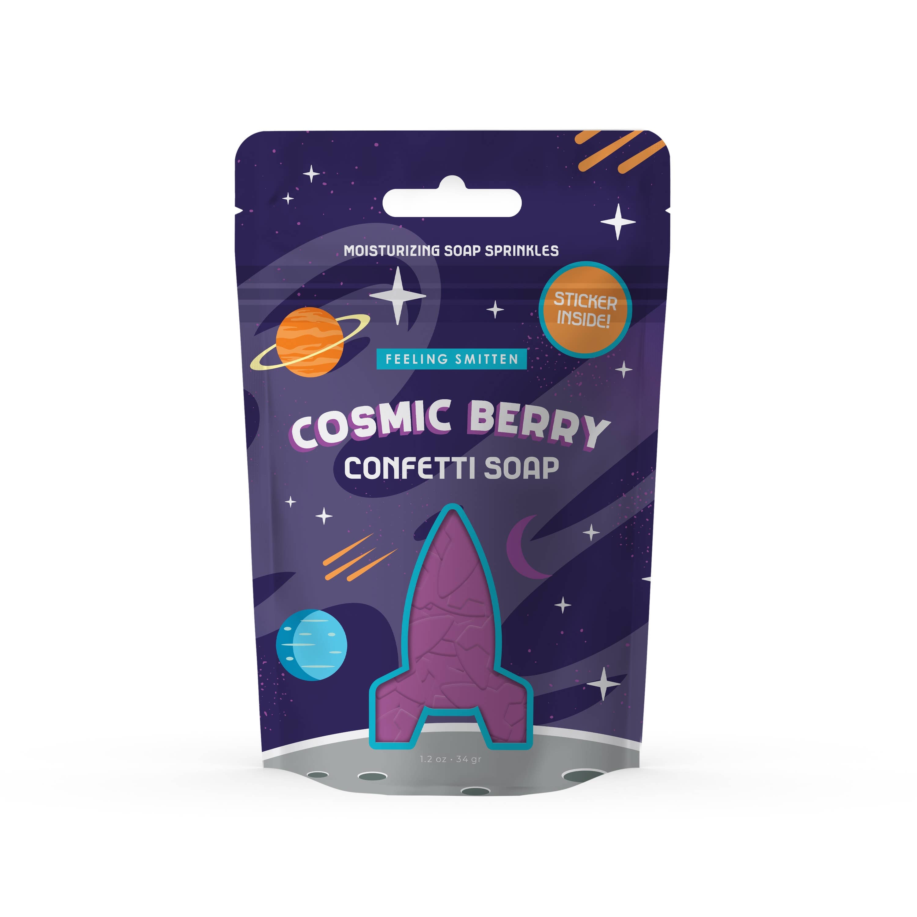 Berry Rocket Rocket Shaped Bath Confetti (Cosmic Berry) – Pop & Pour Party Co