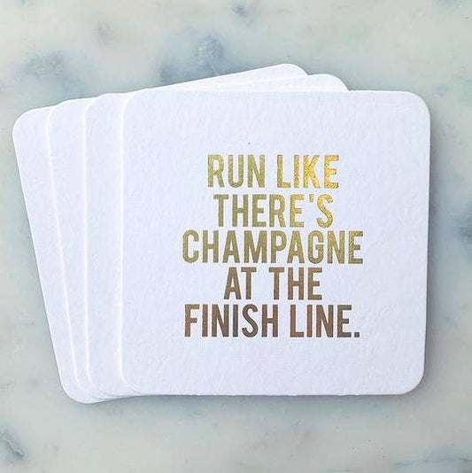 Paper Coasters: Run Like There's Champagne