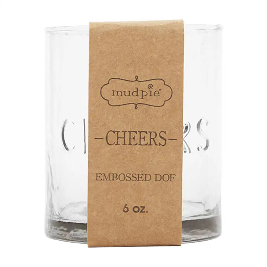 Embossed Highball Glass: Cheers