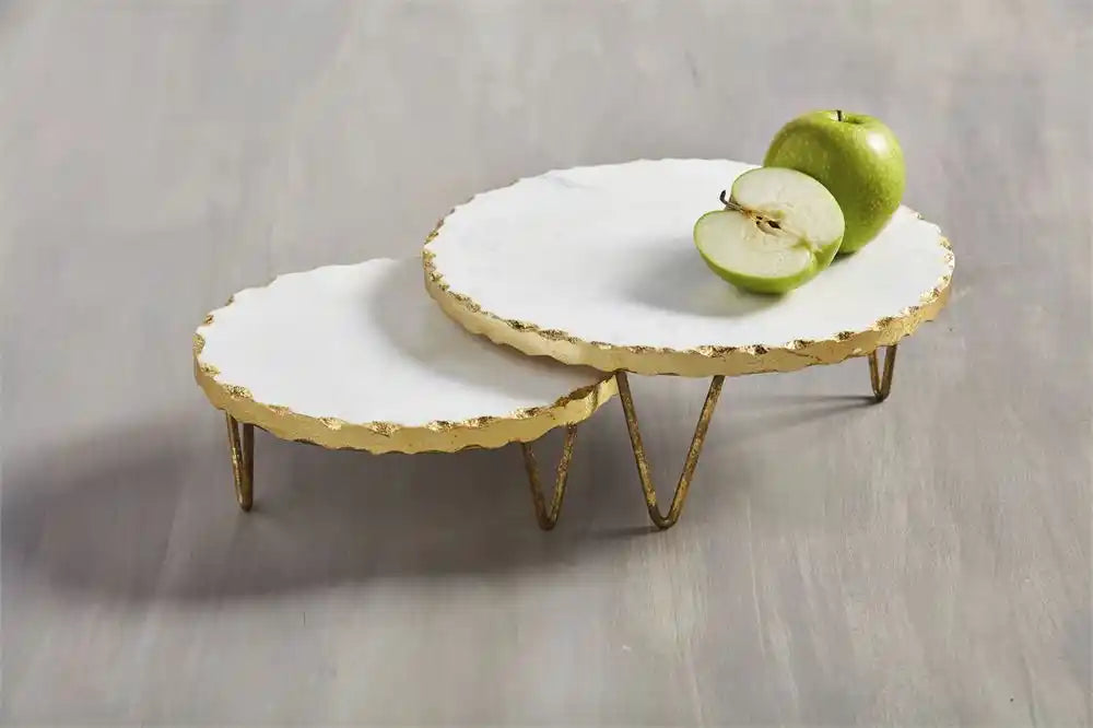 Marble Riser Buffet Gold Marble Riser Set – Pop & Pour Party Co