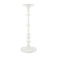 White Metal Candle Holder: Medium