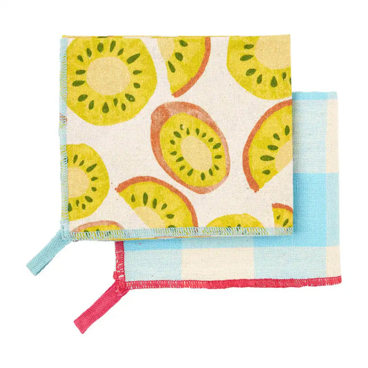 Towel Set: Colorful Kiwi Fruit
