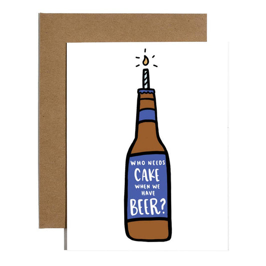 Greeting Card: Cake Beer