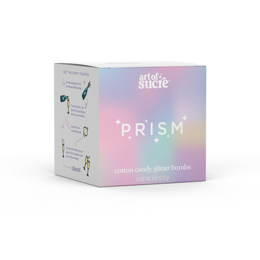 Cotton Candy Glitter Bombs: Prism