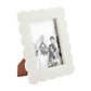Scalloped Marble Picture Frame: 5x7