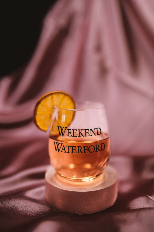 "Weekend Waterford" Stemless Tossware Glasses