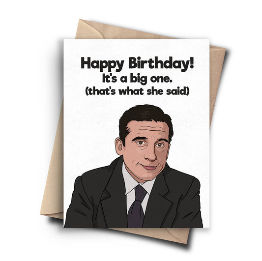 Greeting Card: That's What She Said Birthday