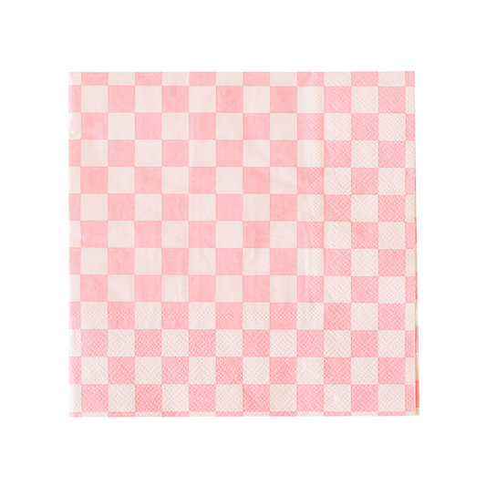 Large Napkins: Check It! Tickle Me Pink