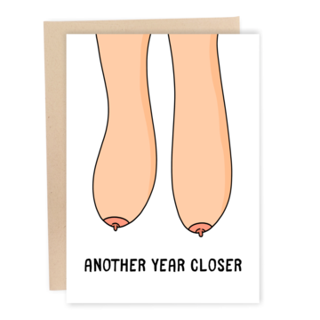 Greeting Card: Saggy Boobs (Birthday)