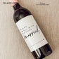 Bottle Labels: "Pairs Well with Getting Married" (Multiple Sizes)