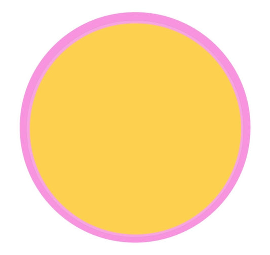 Color Block Paper Plates: Pink & Yellow