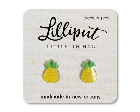 Hypoallergenic Earrings: Pineapples