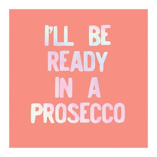 Slant Collections 5" Napkins: Be Ready in a Prosecco