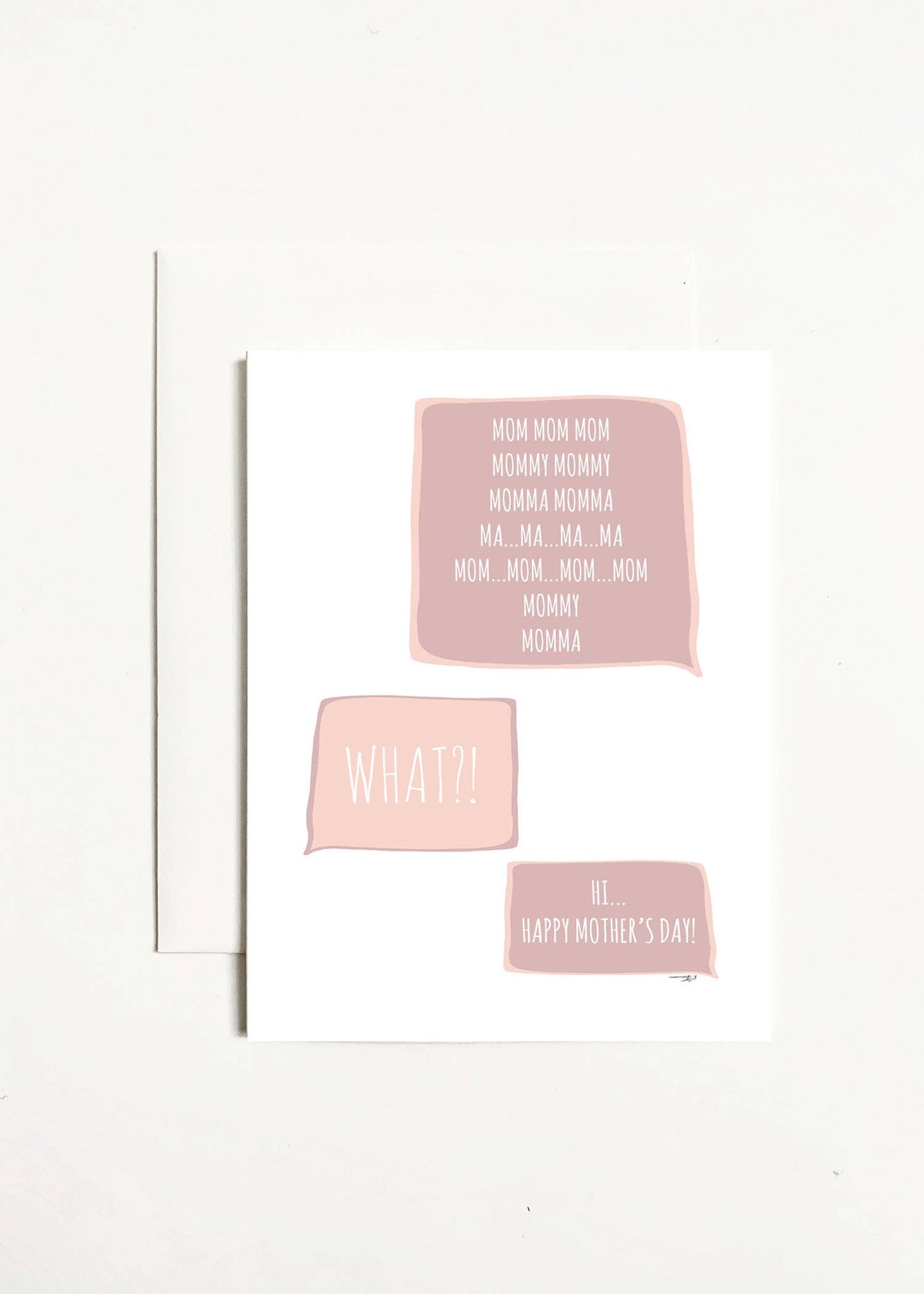 Greeting Card: Mom Mom Mom