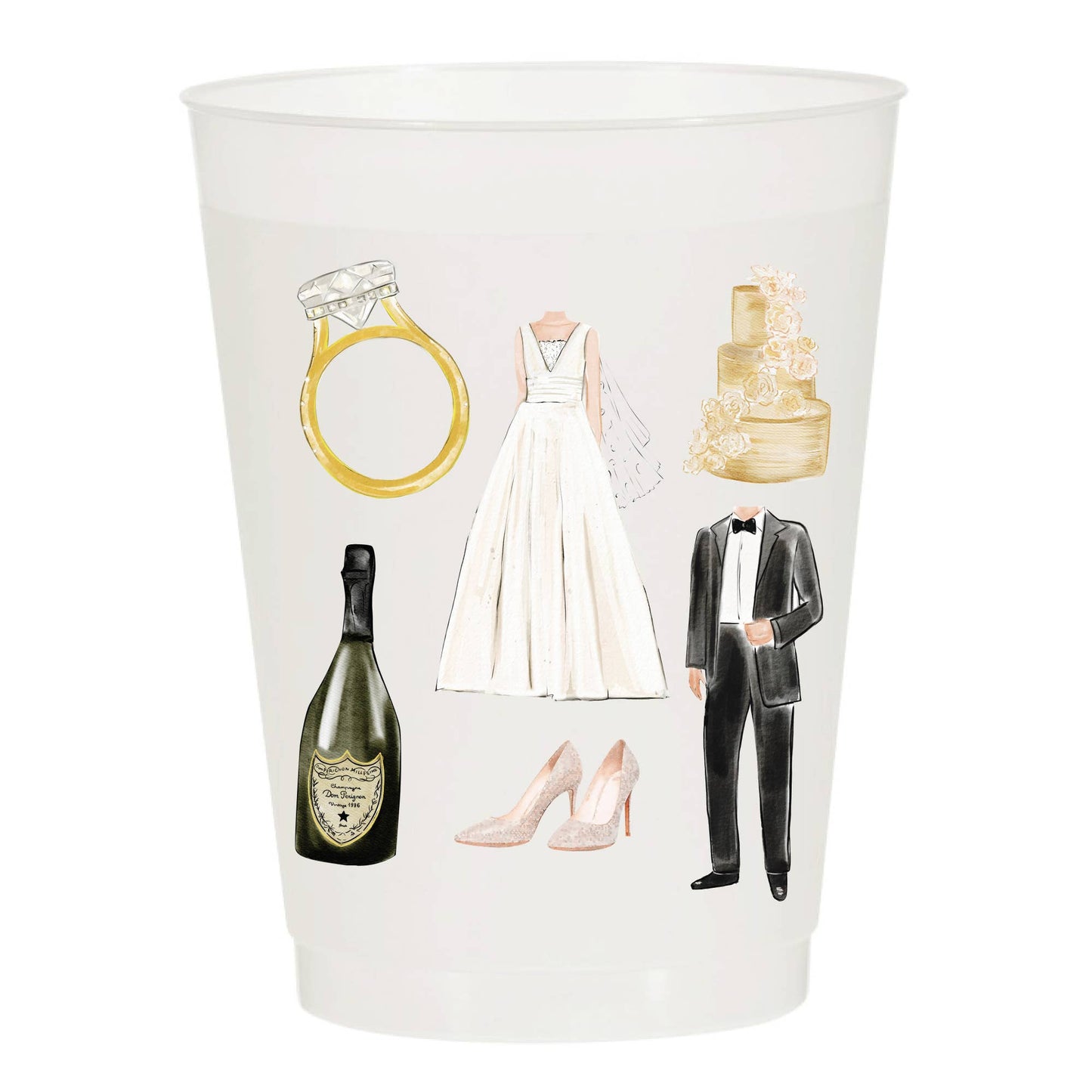 Sip Hip Hooray Reusable Cups: Wedding Collage