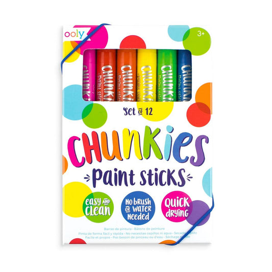 OOLY Chunkies Paint Sticks: Original Pack (Set of 12)