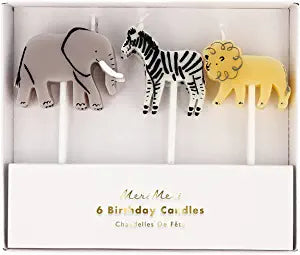 Safari Animals Candle Set