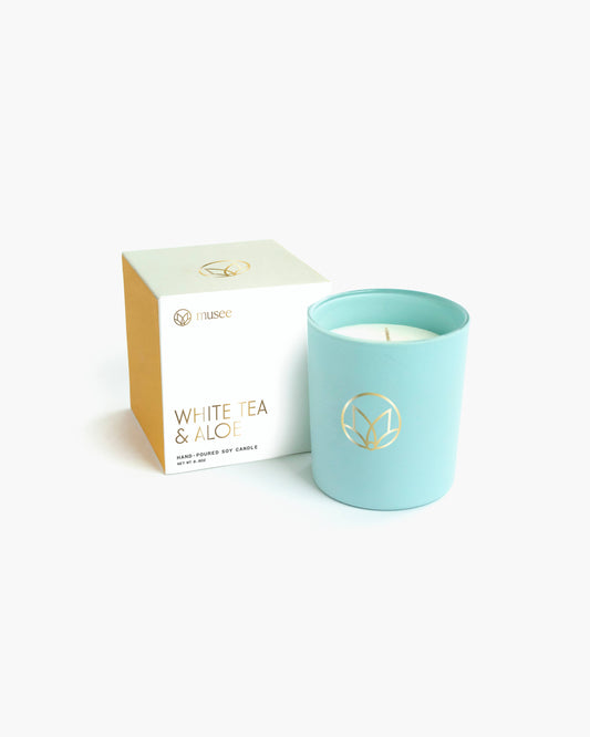 Soy Candle: White Tea & Aloe