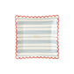 Scallop Square Plates: Hampton Stripe