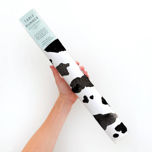 Table Runner: Cow Print