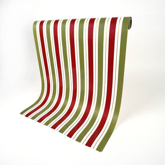Paper Table Runner: Holiday Stripe