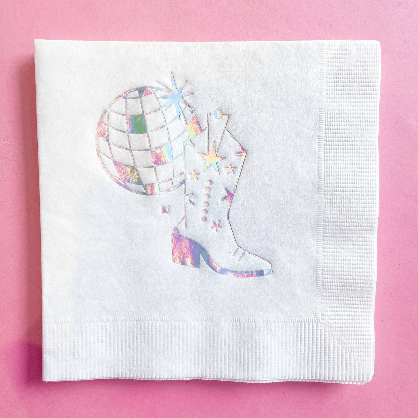 Cocktail Napkins: Disco Cowgirl