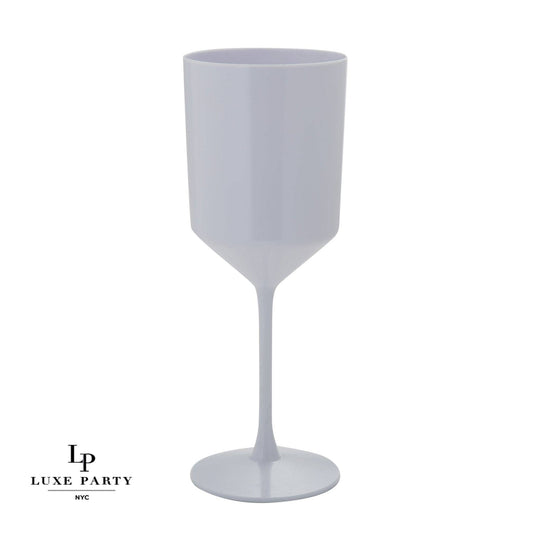 Upscale Plastic Wine Cups: White