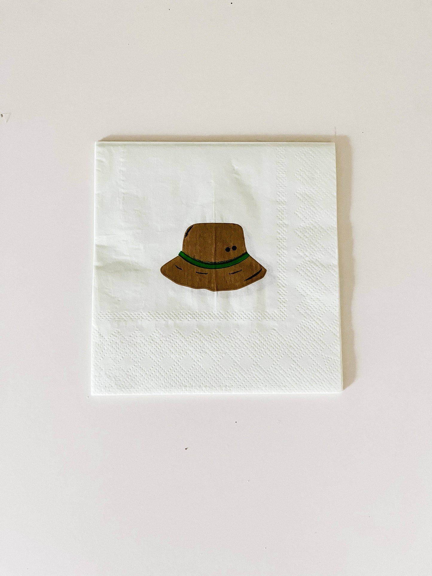 Small Napkins: Fishing Hat