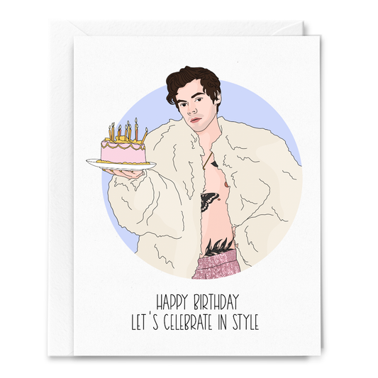 Sammy Gorin Greeting Card: Let's Celebrate in Style