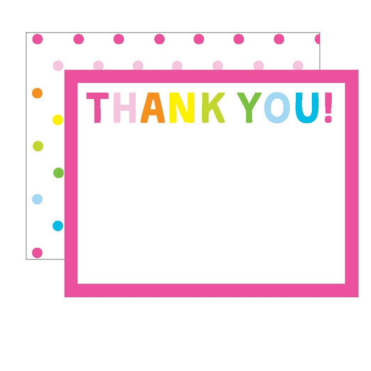 Donovan Designs Double Sided Flat Notecards: Thank You