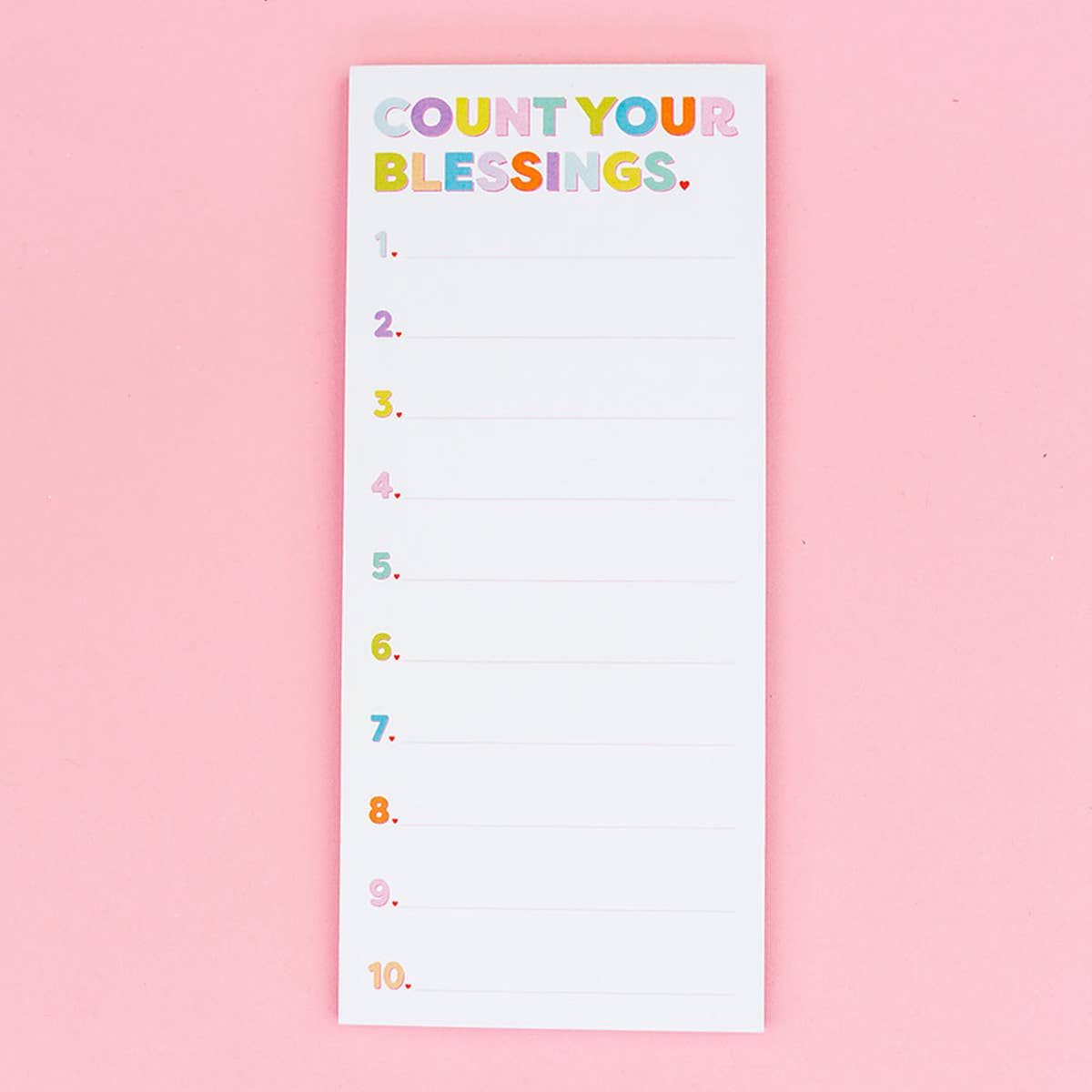 List Pad: "Count Your Blessings"