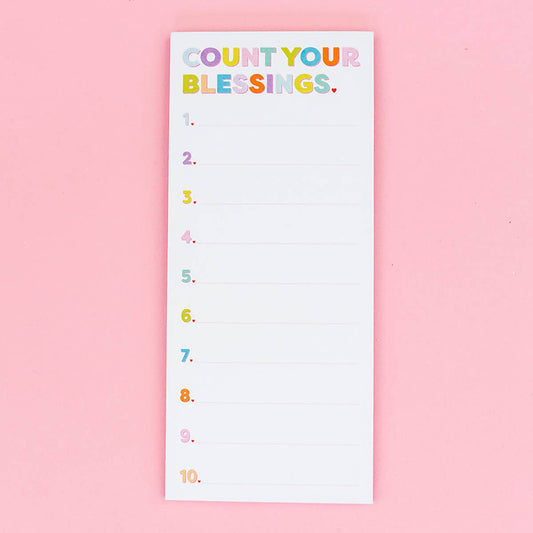 List Pad: "Count Your Blessings"