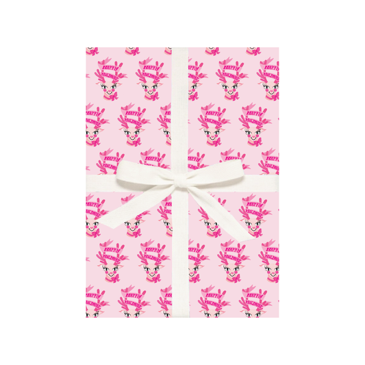 Pink Deer Wrapping Paper