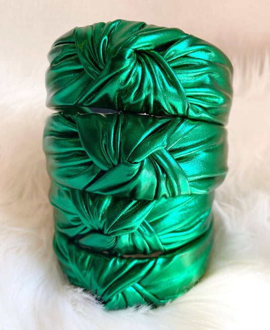 Metallic Headband: Green