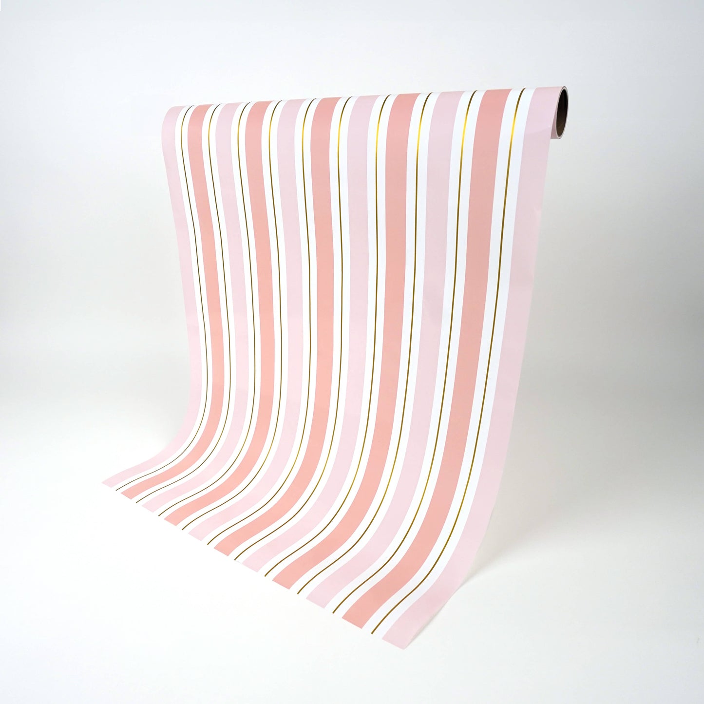 Paper Table Runner: Pink and Gold Stripe