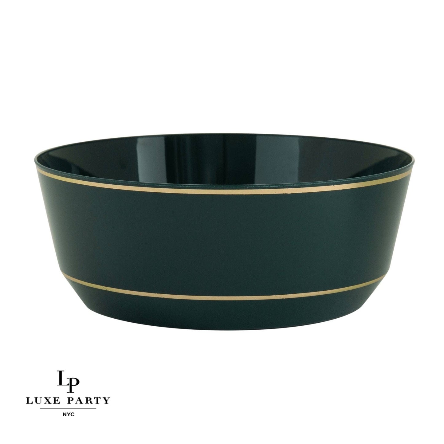 14 Oz. Plastic Bowls: Emerald • Gold