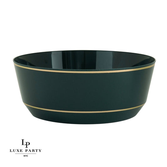 14 Oz. Plastic Bowls: Emerald • Gold