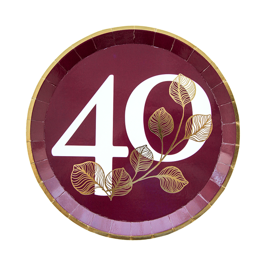 Dinner Plates: 40th