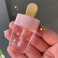 Color Changing Pop Lip Gloss with Holographic Stars