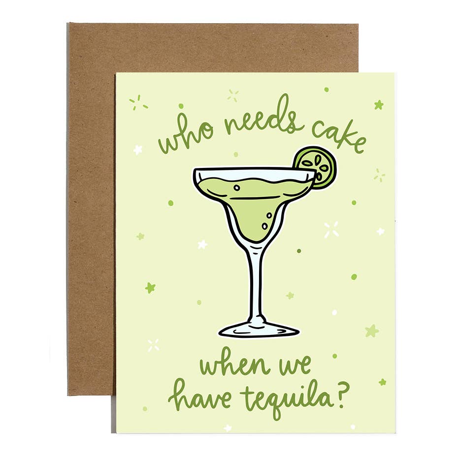 Brittany Paige Sticker Card: Cake Tequila